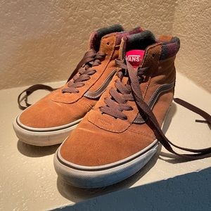 Vans Brown Suede High Tops Mens Size 10